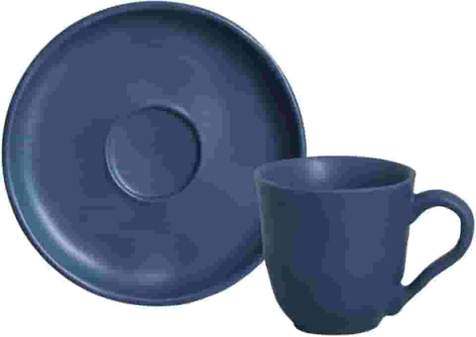 Porto Brasil Conjunto com 6 Xícaras de Chá com pires Bio Boreal