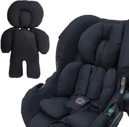 Almofada Redutor Bebê Conforto Carrinho Protetor Ninho Universal Cadeirinha Monolo (Preto)