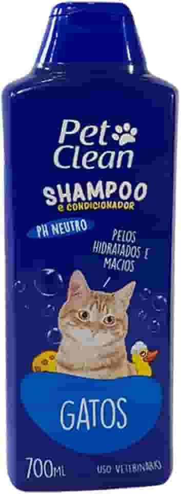 Shampoo para Gatos 2 em 1-700ml, Pet Clean