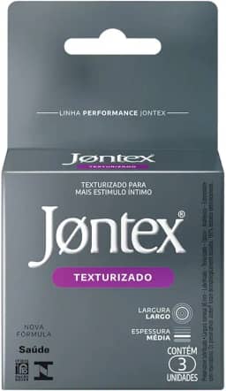Preservativo Camisinha Jontex Texturizado - 3 unidades