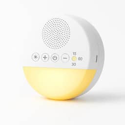 Máquina de Som Ruido Branco White Noise Sleep Machine Aparelho de Som Ruído Branco com 20 Sons Calmantes, Luz Noturna e Timer – Acalma Bebês, Melhora o Sono de Crianças e Adultos