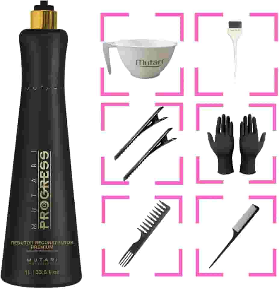 Selagem Progressiva Sem Formol Mutari Progress 1L - Alisamento e Tratamento Completo