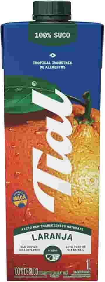 Tial Suco Misto de Laranja 100% 1L, Sem Adição de Açúcar, Sem Ingredientes Artificiais, Não Contém Conservantes, Pronto para Beber