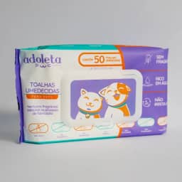 Toalhas umedecidas para cães e gatos, sem fragrância com 50 unidades 20X15cm