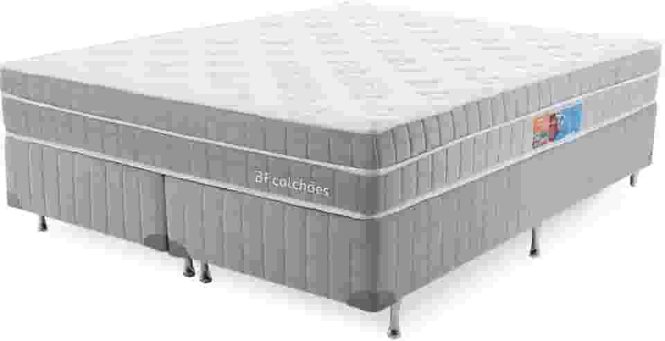 Cama Box com Colchão King Premium Molas Ensacadas com Espuma D33 Astronasa 193x203cm BF Colchões