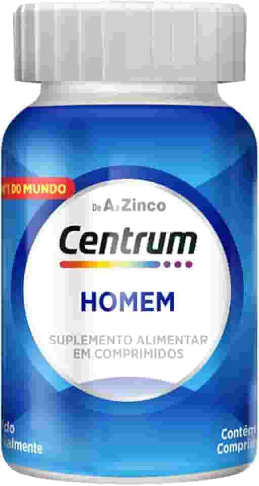 Centrum Homem Multivitaminico Diário com Magnésio, Vitamina D e Vitamina B12, 60 Comprimidos