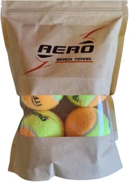 4 Bolas de Beach Tennis Aero Pro ITF Stage 2 Aproved Case