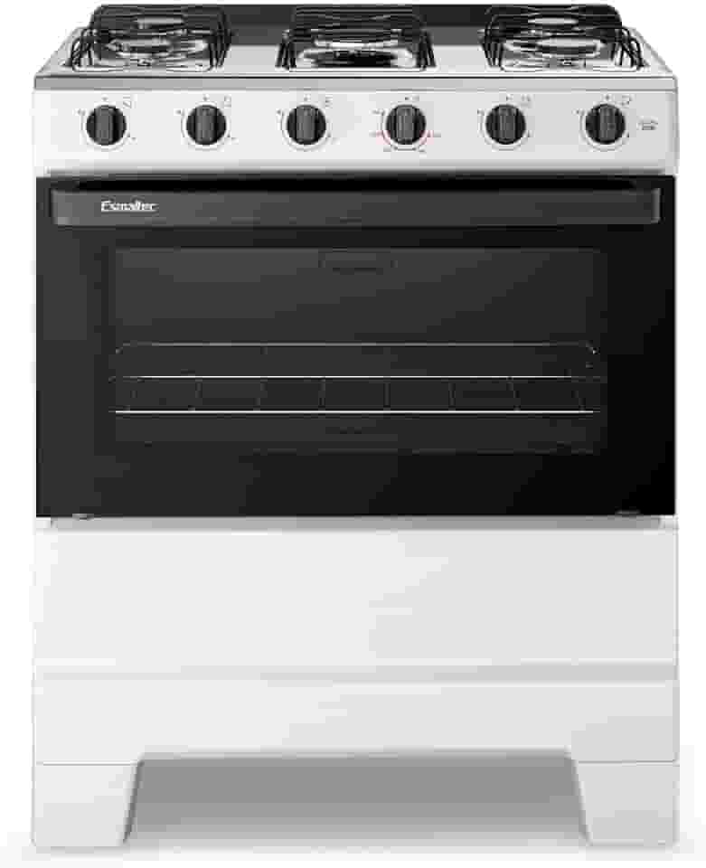 Fogão de Piso 5 Bocas Esmaltec F5ISB Ideal Pop | Mesa em Aço Inox, Acendimento Manual, Branco