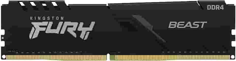 MEMÓRIA KINGSTON FURY BEAST DIMM DDR4 8GB 3200 MHZ KF432C16BB/8 1,35V 1Rx* 288 pinos Desktop Gamer