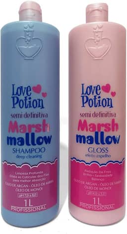 Love Potion Escova Progressiva Semi Definitiva Marshmallow para Cabelos Ondulados e Cacheados