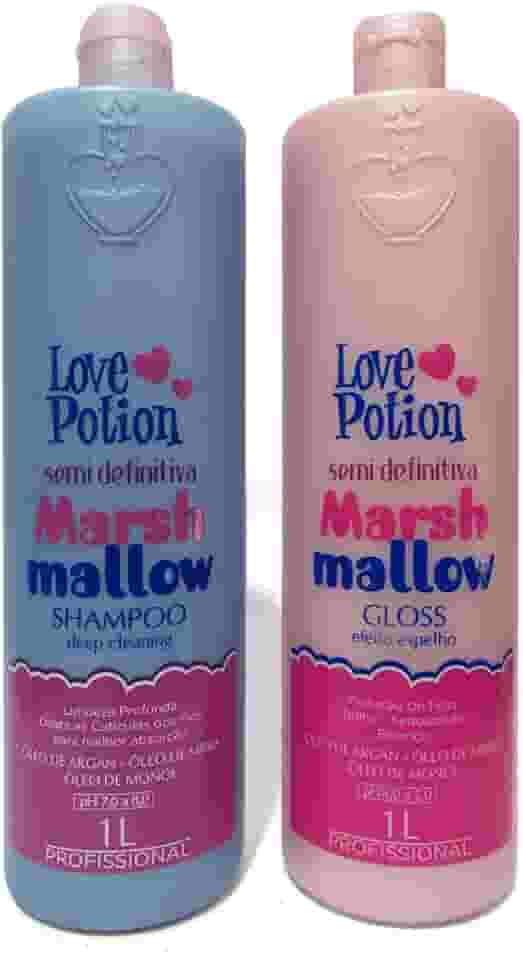 Love Potion Escova Progressiva Semi Definitiva Marshmallow para Cabelos Ondulados e Cacheados