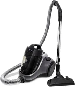 Aspirador de pó sem saco Electrolux easybox maior potencia 1600W silencioso compacto bocal estofados cabo retratil controle velocidade EAS30 cinza preto 127v