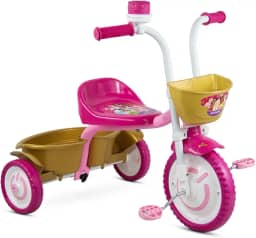 Nathor Triciclo Infantil em Alumínio Princesas