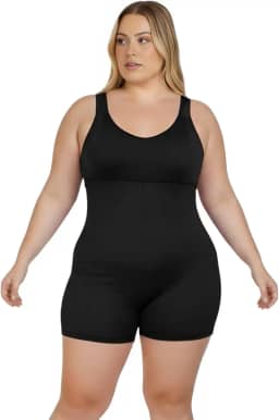 Maiô Plus Size Praia Perninha Senhora Natação Hidroginástica