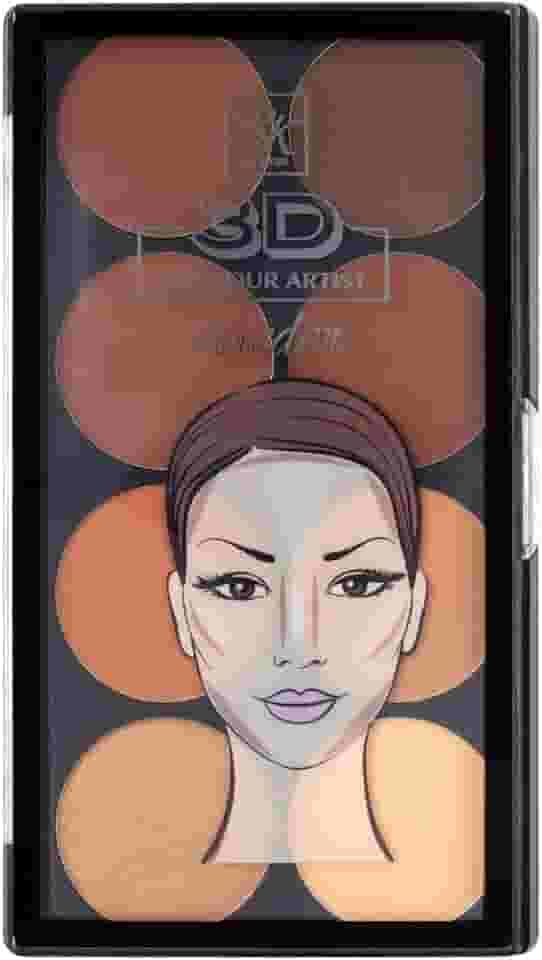 Rk By Kiss 3D Paleta Contour Artist Pó Médium Dark