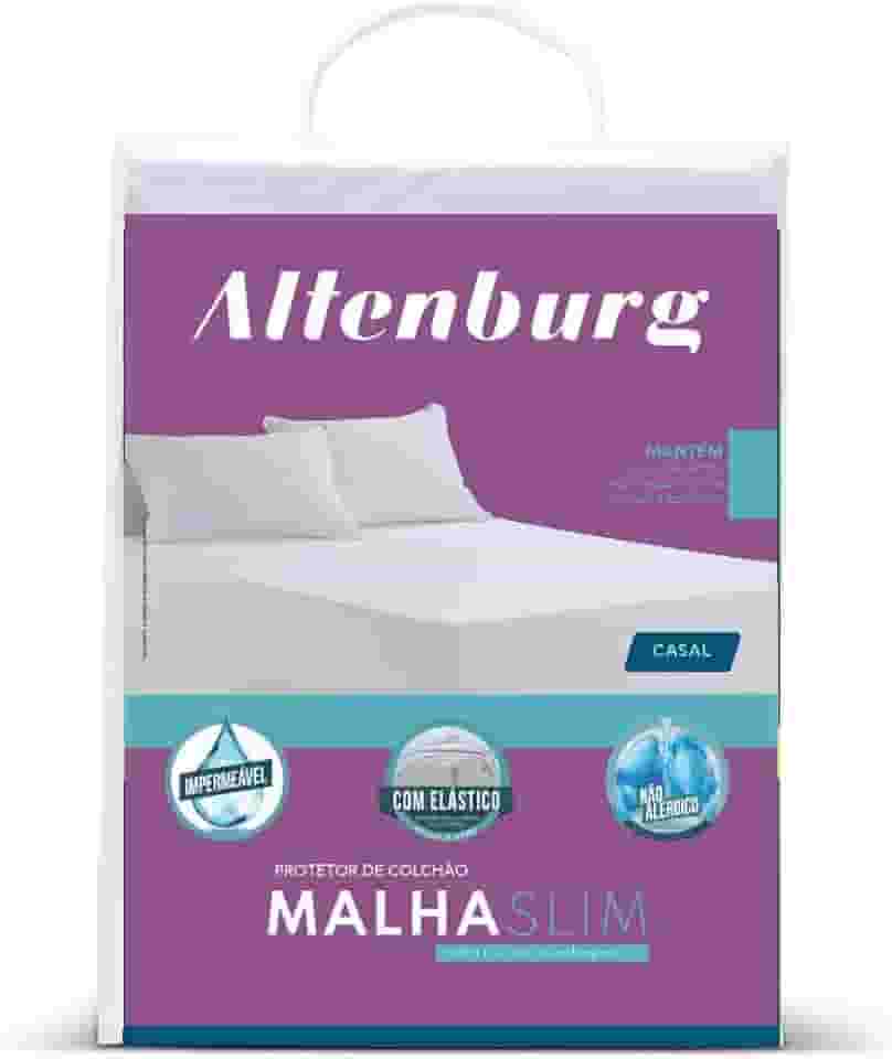 Protetor de Colchão Malha Slim Queen Altenburg Branco Queen Tecido