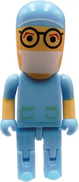 Pen drive USB de 64 GB para cirurgião e enfermeira pen drive (azul)
