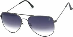 Óculos de Sol Polo London Club, Aviador Clássico design robusto em Metal Stainless Stell, Unissex