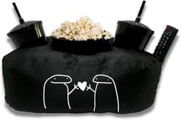 Almofada Porta Pipoca Casal Presente Namorados Cor:Preto