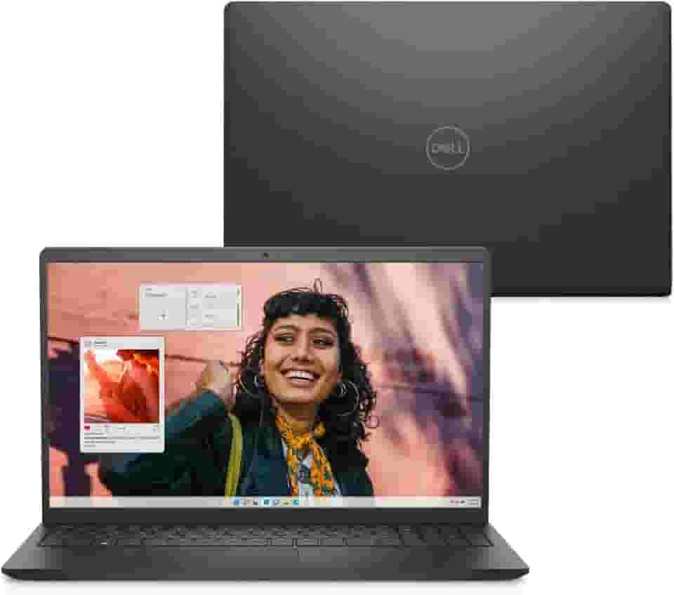 Notebook Dell Inspiron i15-i3100-A15P 15.6" Full HD Intel Core 3-100U 8GB 512GB SSD Win Home Preto Carbono