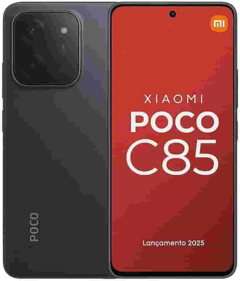 Smartphone Xiaomi Poco C85 NFC Preto 8GB RAM 256GB ROM