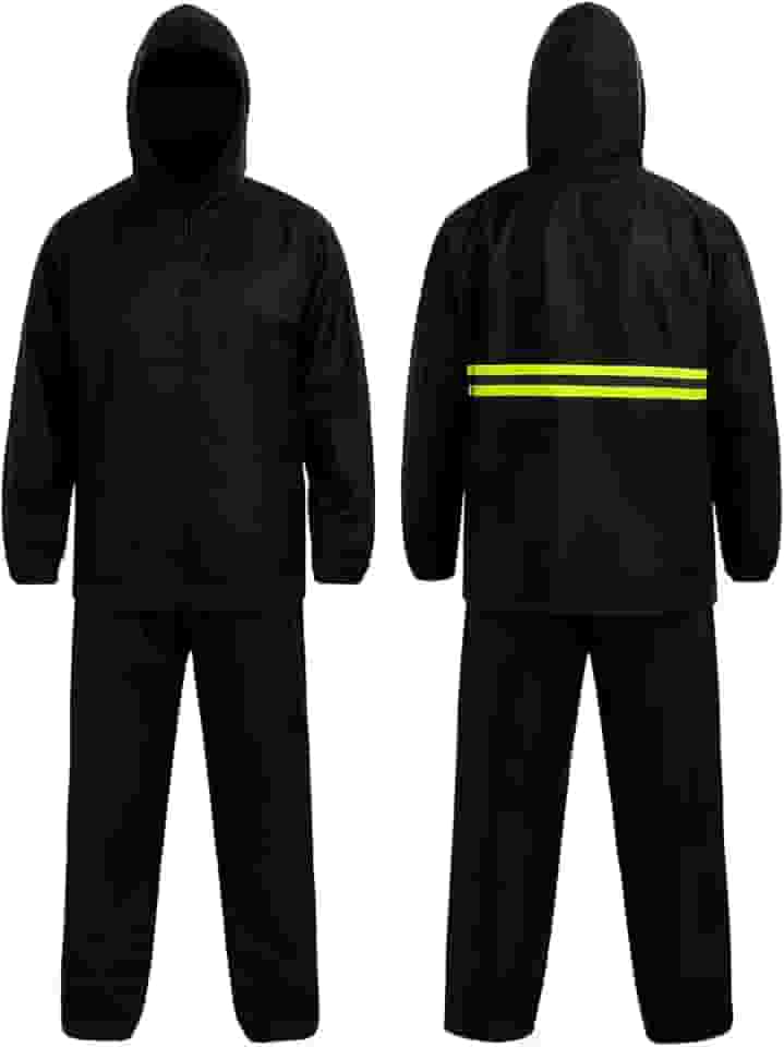 Capa De Chuva Com Capuz Impermeável Motoqueiro Proteção Contra Chuva