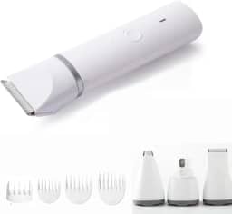 Máquina Tosar Cachorros Cães Recarregável 4 em 1 Kit, Máquina De Tosa Pets Gato Cachorro Tosador,Silencioso, para cães, gatos, cuidados com garras