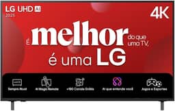 Smart TV 4K 50" LG UHD 50UA85 Processador α7 AI Ger8 4K Super Upscaling Google Cast Alexa Integrado Controle AI Smart Magic WebOS 25
