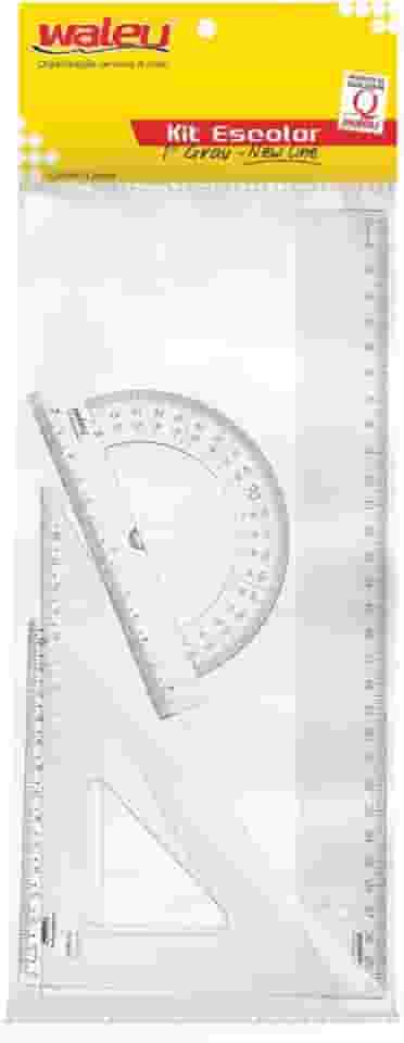 Conjunto para Desenho 1 grau New Line Cristal Waleu, Multicor