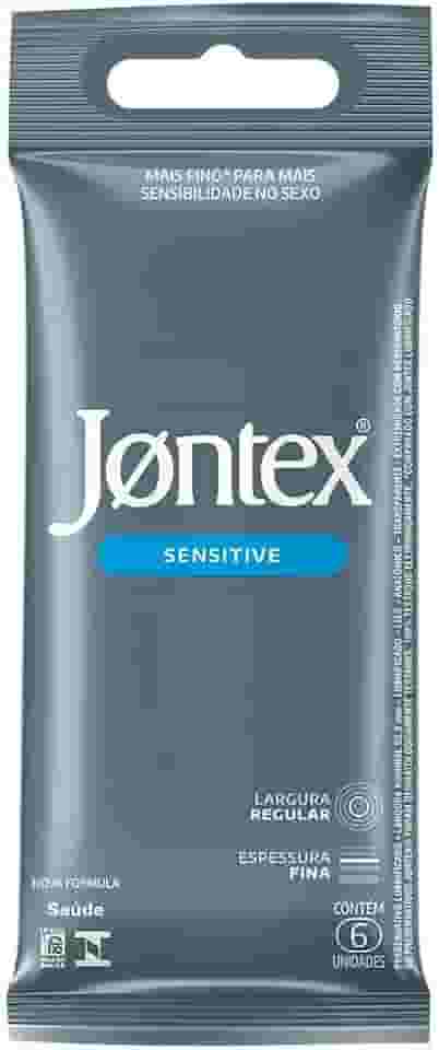 Preservativo Camisinha Jontex Sensitive - 6 Unidades