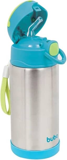 BUBA Garrafa Térmica Parede Dupla 400 Ml - Azul, Azul, Tamanho único