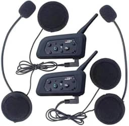 Intercomunicador Bluetooth Moto V6 Plus Capacete Kit 2x par Gps mp3 Wlxy