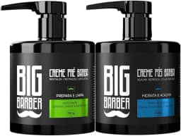 Kit Creme Pré e Pós Barba Big Barber 350g Caixa Com 2 Unidades