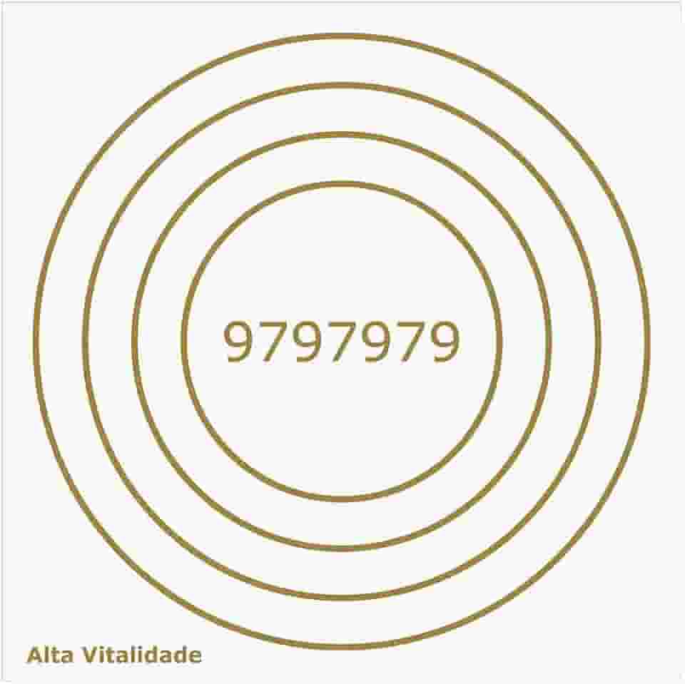 Placa Radiônica Alta Vitalidade Gráfico Radiônico