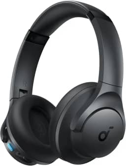 soundcore Q11i da Anker Fone De Ouvido Bluetooth 5.3, Fone Gamer, Headphone Bluetooth Over-Ear, Graves Profundos, 60H Autonomia, Hi-Res Áudio, Almofadas Removíveis, Conexão Multiponto, Preto