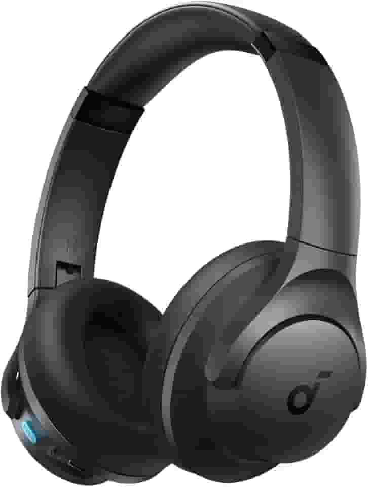 soundcore Q11i da Anker Fone De Ouvido Bluetooth 5.3, Fone Gamer, Headphone Bluetooth Over-Ear, Graves Profundos, 60H Autonomia, Hi-Res Áudio, Almofadas Removíveis, Conexão Multiponto, Preto