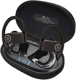 Fone de Ouvido, Bluetooth 5.4, IPX5 à Prova D'Água, 45h de Bateria, Com Microfone Embutido. Design Esportivo e Ergonômico, Ideal Para Corridas, Atividades Físicas, Videogame, IPhone e Android