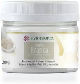 PHYTOTERAPICA - Argila Branca - Aromaterapia - Máscara facial e corporal - Para uma pele iluminada e hidratada, auxilia no estímulo do colágeno e elastina, atenuando rugas e linhas de expressão - 200g