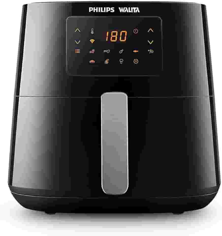 Fritadeira Airfryer Essential XL Conectada, Philips Walita, conectividade c/Alexa, 6.2L de capacidade, Preta, 2000W, 220V (RI9280/91)