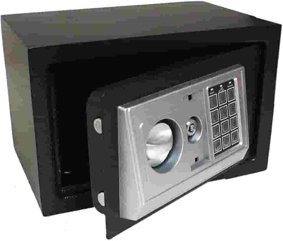 Cofre Eletrônico Digital Segredo Senha 30x20x20cm Chave Aço