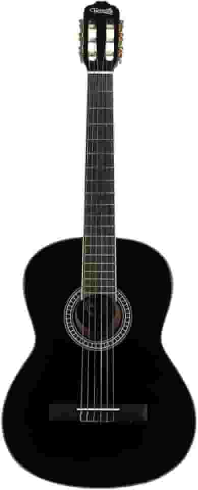 VIOLÃO CLÁSSICO ACÚSTICO LORENZZO 39" NYLON PRETO VTL1954P – TONANTE