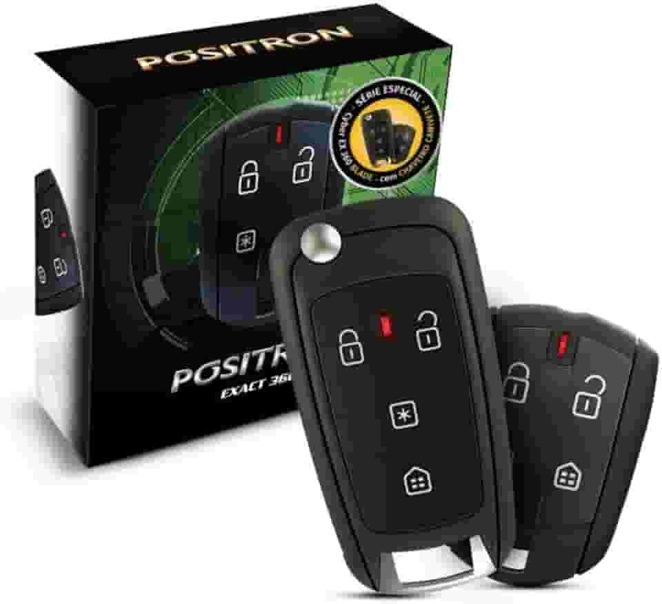 Alarme com Chave Canivete Universal Positron Exact EX360 Sistema Anticlonagem Positron - 93226