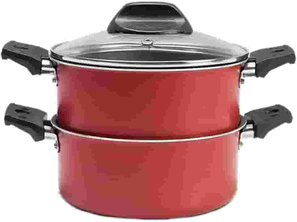 Cozi Vapor com Tampa, Brinox, Especiarias 7102/150, Vermelho Cereja