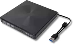 Gravador DVD Externo USB 3.0 e Tipo-C KP-HD845 - Portátil, Alta Velocidade e Compatível com Windows, macOS e Linux