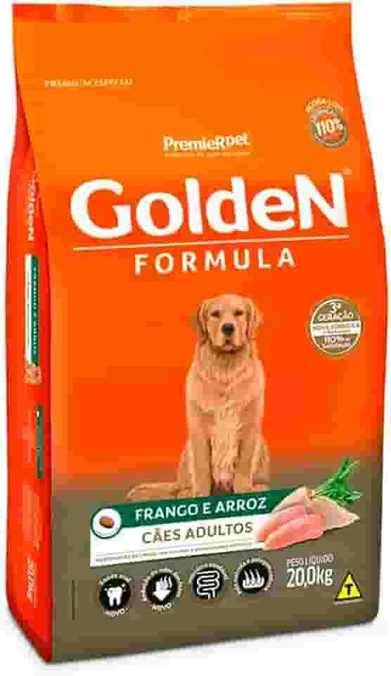 Ração Golden Cães Adultos Frango e Arroz 20kg