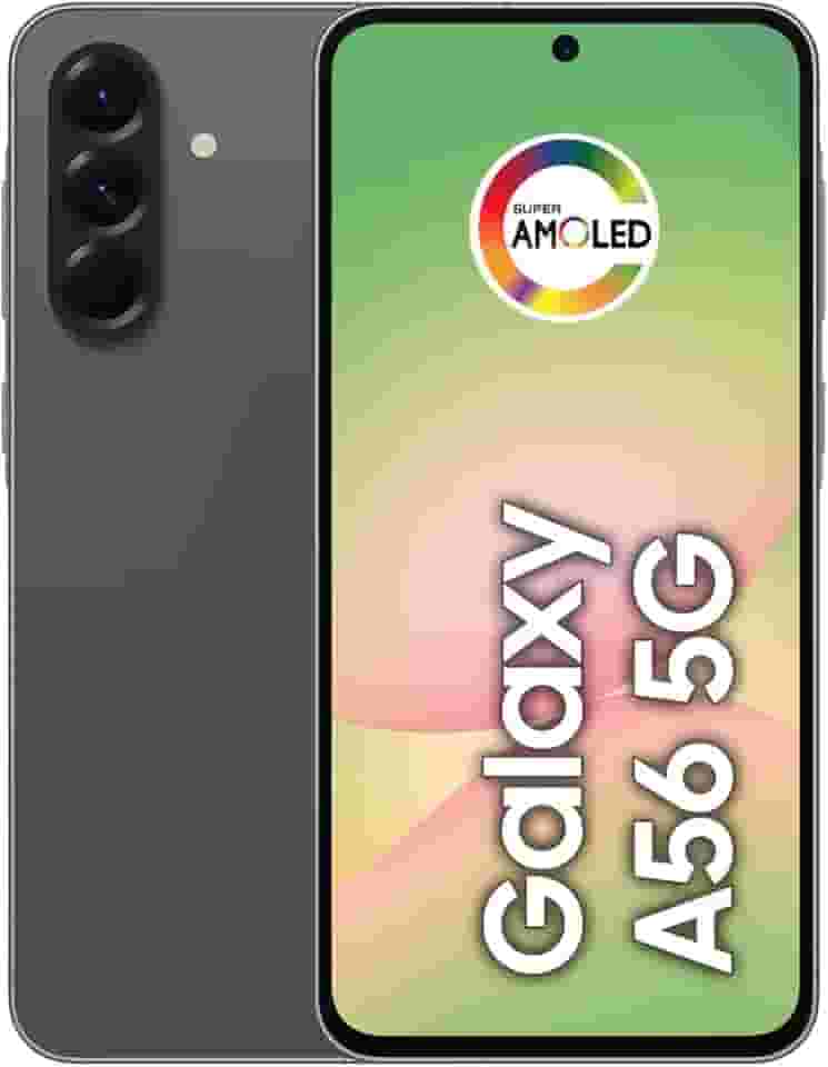 Smartphone Samsung Galaxy A56 5G 128GB, 8GB RAM, Câmera 50MP, IP67, Super AMOLED 6.7", Recursos AI, Preto