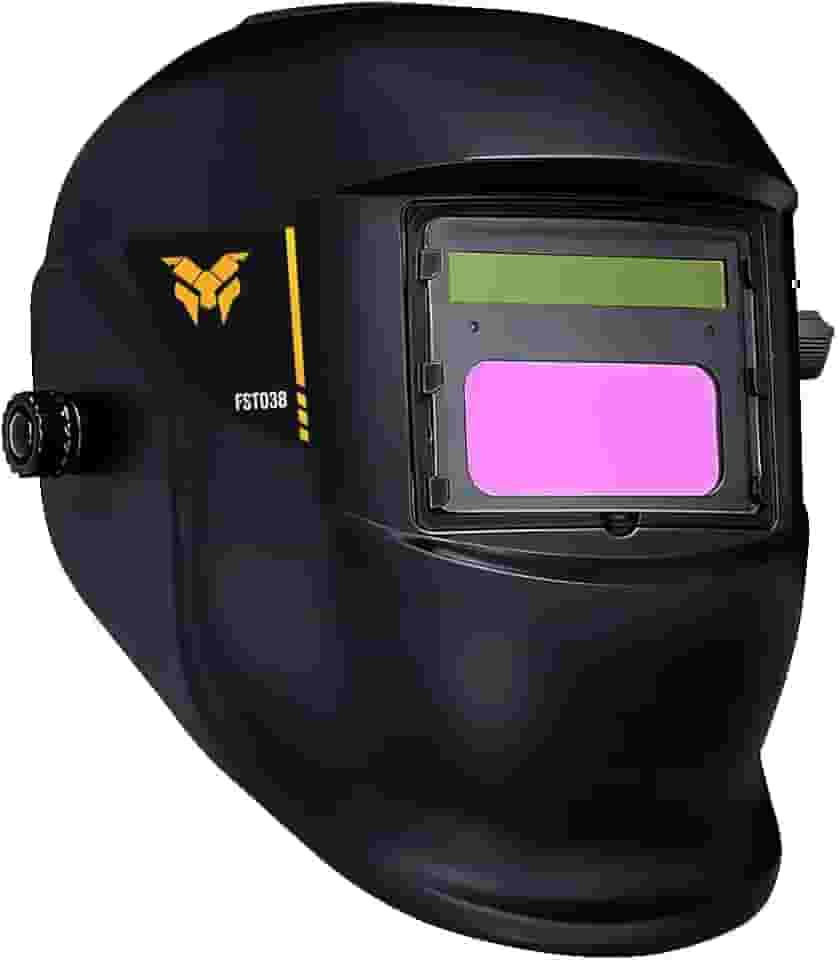 Máscara de Solda Automática Fasterr FST038 DIN 11 com Proteção UV/IR, 2 Sensores ARC e Escurecimento Rápido – Classe Óptica 1/1/1/2