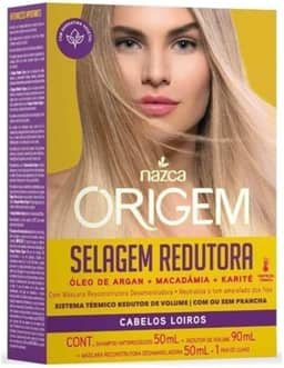 Origem Kit Selagem Redutora - Cabelos Loiros, Nazca Cosméticos