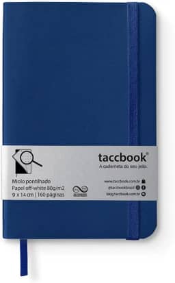 Caderneta Pontilhada taccbook® cor Azul Naval 9x14 cm