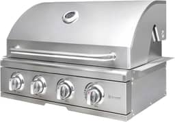 Churrasqueira a Gás Alluma Essential Em Inox de Embutir - 4 Queimadores